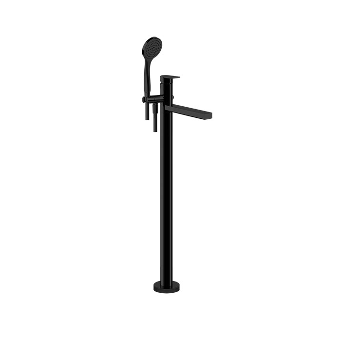 Gessi Смесителя для ванны, напольный, с душевой лейкой, Emporio Via manzoni, 24982#299 цвет: black xl