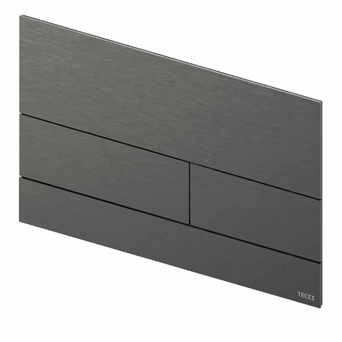 TECE панель смыва, металл, матовый черный хром, square ii - 9240836