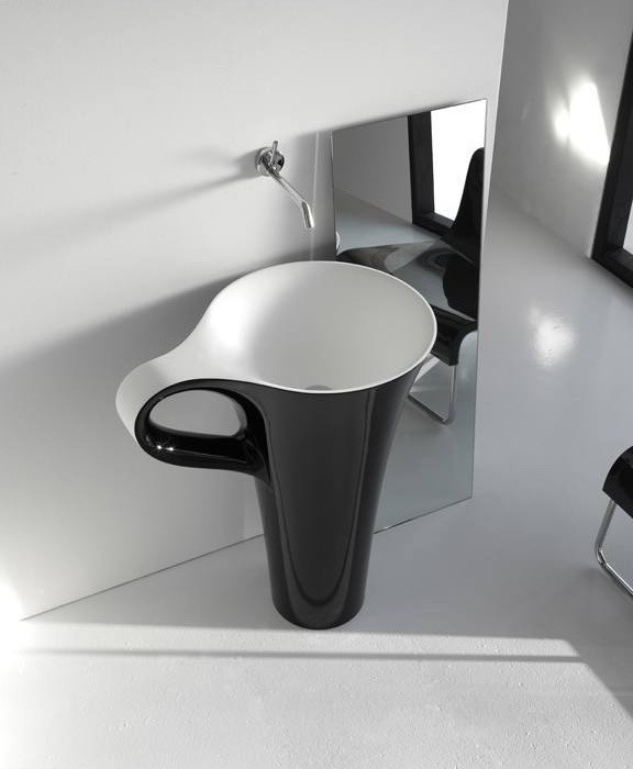 ArtCeram раковина (напольная), osl004 01 50 cup цвет: черный