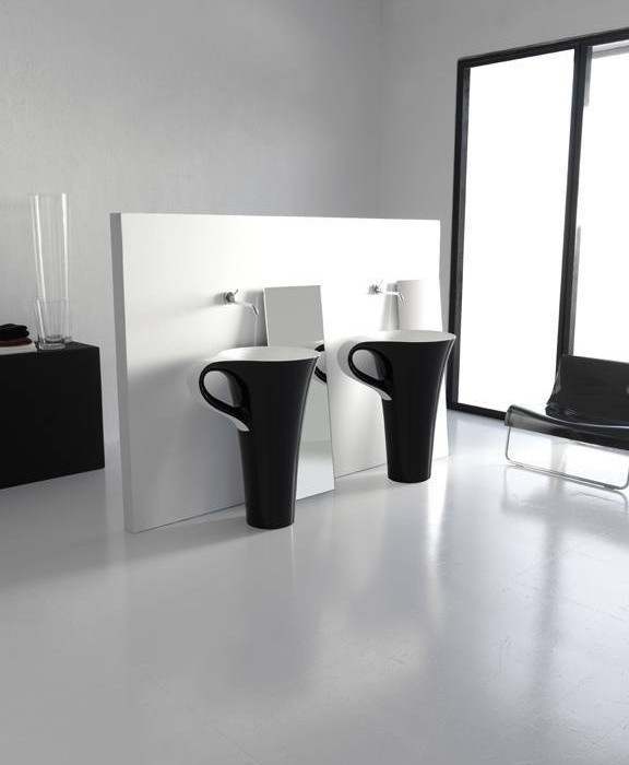 ArtCeram раковина (напольная), osl004 01 50 cup цвет: черный