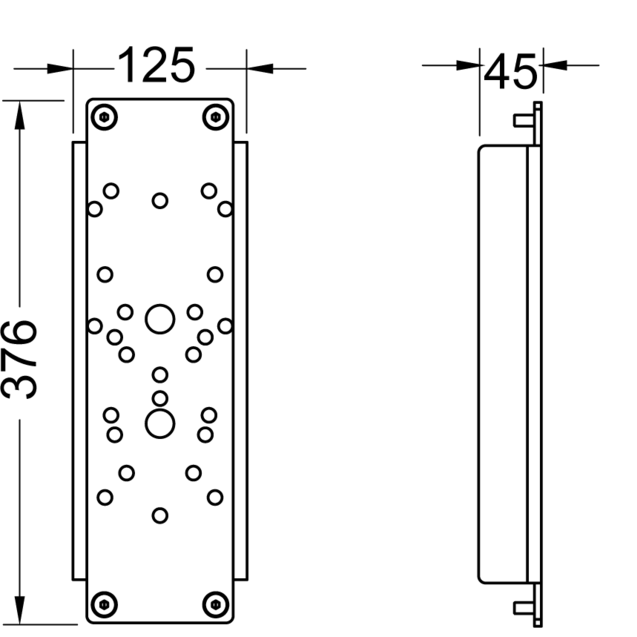 TECE панель для монтажа ручек с застенным модулем арт. 9.300.009, - 9042011
