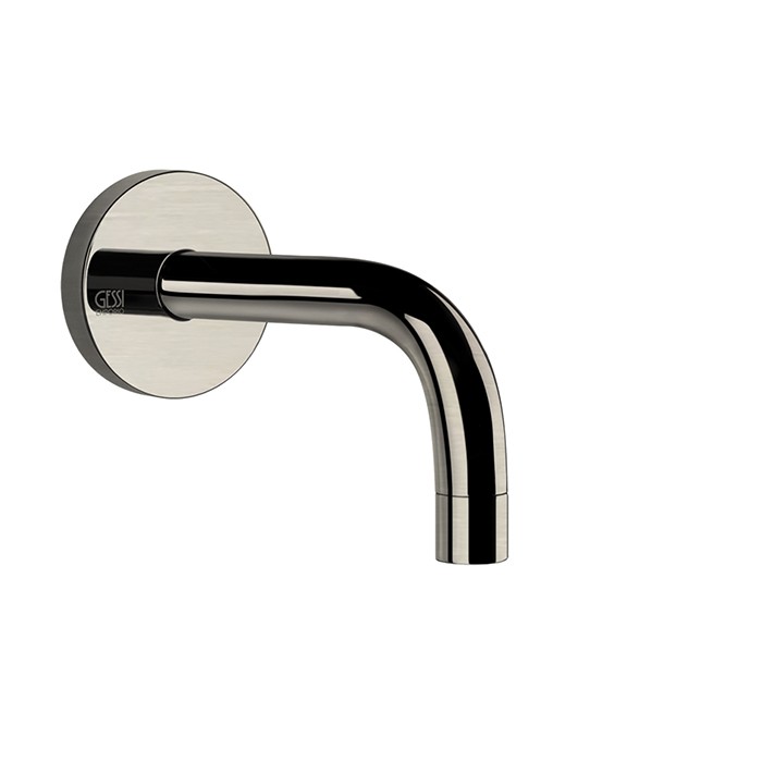 Gessi Настенный излив короткий, комбинируемый с удаленным управлением, Emporio Via tortona, 44285#149 цвет: finox brushed nickel