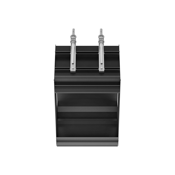 Gessi Профиль линейный 250 мм, для 1 модуля, установка Shift-Fix, Binario, 61002#299 цвет: black xl