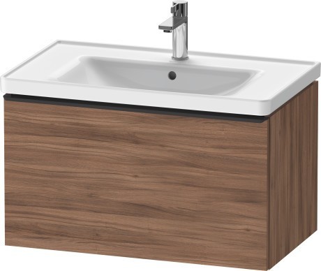 Duravit тумба подвесная под раковину 784 мм х 452 мм, d-neo, de425507979 цвет: орех натуральный
