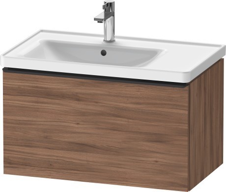 Duravit тумба подвесная под раковину 784 мм х 452 мм, d-neo, de425507979 цвет: орех натуральный