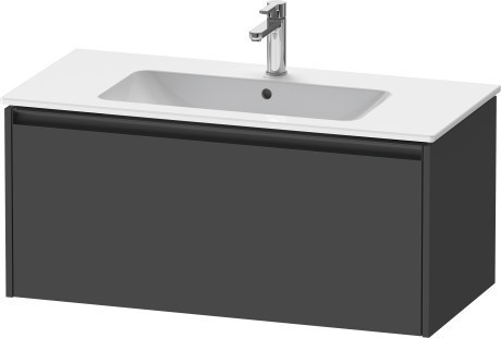 Duravit тумба подвесная под раковину 480 мм х 1010 мм х 440 мм, ketho.2, k25064049490000 цвет: графит матовый