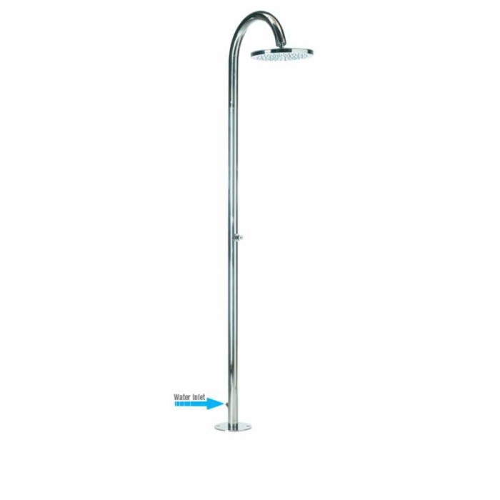 Bossini душевая колонна outdoor/indoor columns floor из нержавеющей стали, oki, хром арт. l00816.030