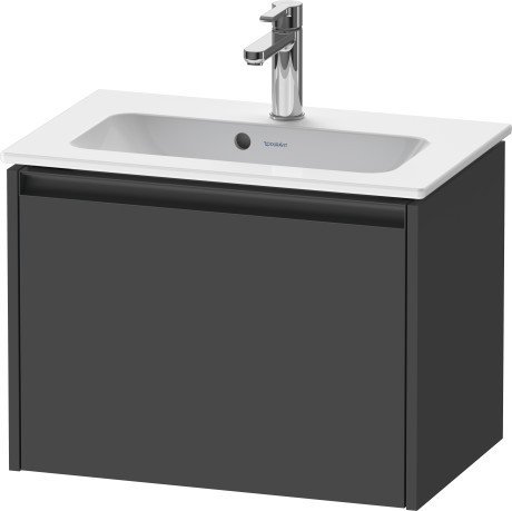 Duravit тумба подвесная под раковину 390 мм х 610 мм х 440 мм, ketho.2, k25055049490000 цвет: графит матовый