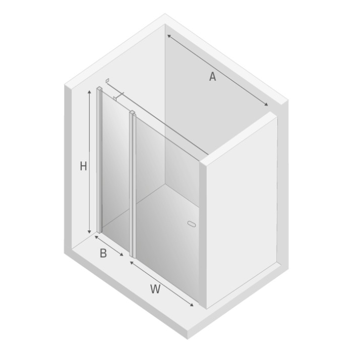 Дверь в нишу 100x195, New trendy New soleo copper brushed, браширо арт. D-0522A-WK