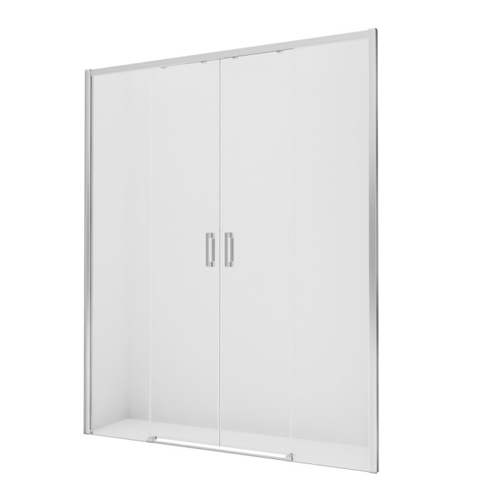 Дверь в нишу prime 130x200, New trendy Prime chrome, хром арт. D-0356A