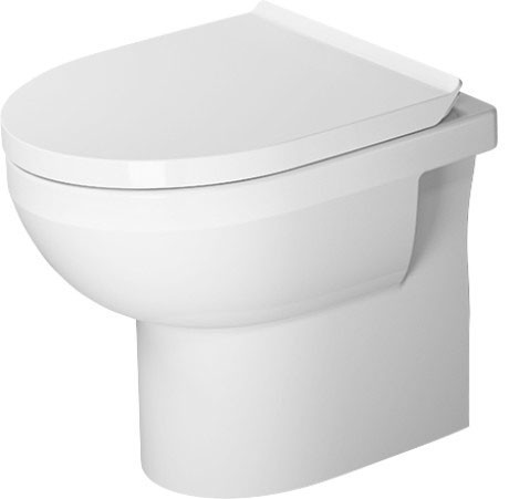 Duravit унитаз напольный basic с вертикальным смывом, без сидения, безободковый, durastyle, 2184090000 цвет: белый