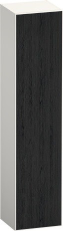 Duravit шкаф-пенал высокий петли справа 360 мм х 400 мм х 1760 мм, zencha, ze1352r16840000 цвет: чёрный дуб/белый суперматовый