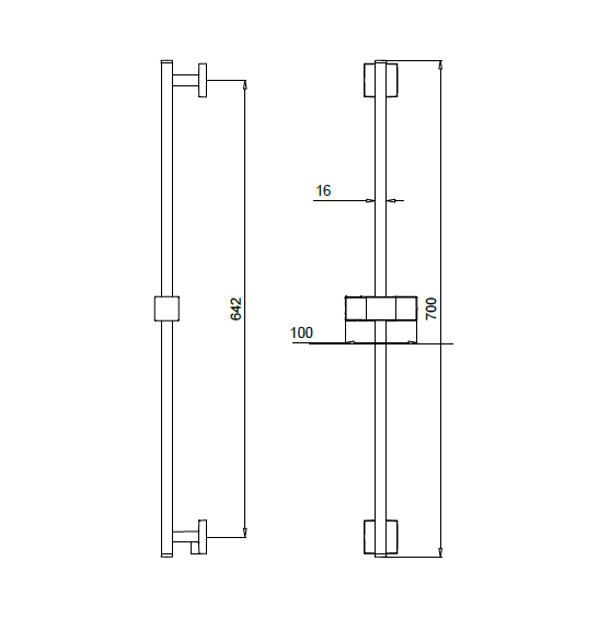 Almar штанга для душа slidebars, арт. e087005.db
