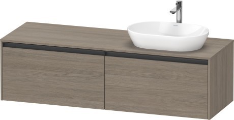 Duravit тумба подвесная под раковину справа 550 мм х 1600 мм х 459 мм, ketho.2, k24889r35350000 цвет: дуб терра