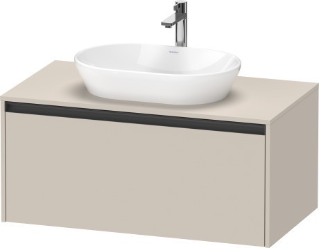 Duravit тумба подвесная под раковину 550 мм х 1000 мм х 459 мм, ketho.2, k24886083830000 цвет: серо-коричневый суперматовый