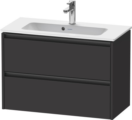 Duravit тумба подвесная под раковину 390 мм х 810 мм х 549 мм, ketho.2, k25256080800000 цвет: графит суперматовый