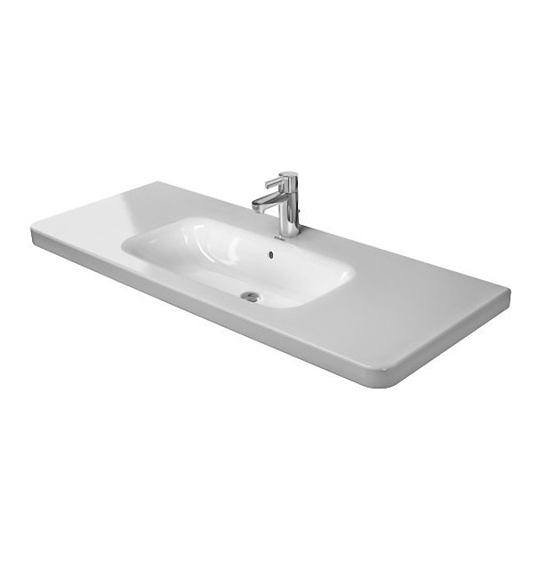 Duravit раковина встраиваемая сверху с тремя отверстиями под смеситель, с переливом, durastyle, 2320120030 цвет: белый