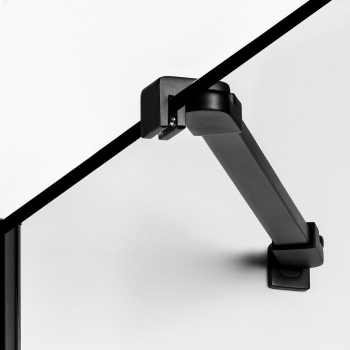 Шторка для ванны 70x140, New trendy New soleo black, черный арт. P-0094