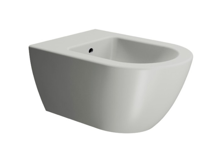 GSI Биде подвисное 36х55 см, cenere matte, безободковое, Color-elements - 8865117