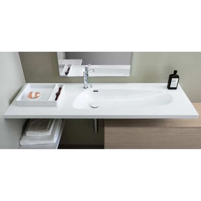 LAUFEN раковина 160 см с lcc, без отверстия под смеситель, PALOMBA - 8.1480.8.400.109.1