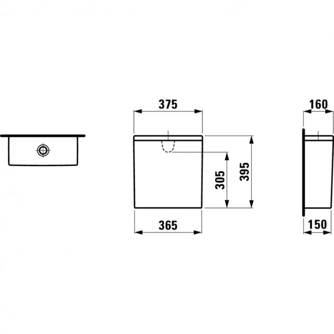 LAUFEN сливной бачок, VAL - 8.2928.1.000.871.1