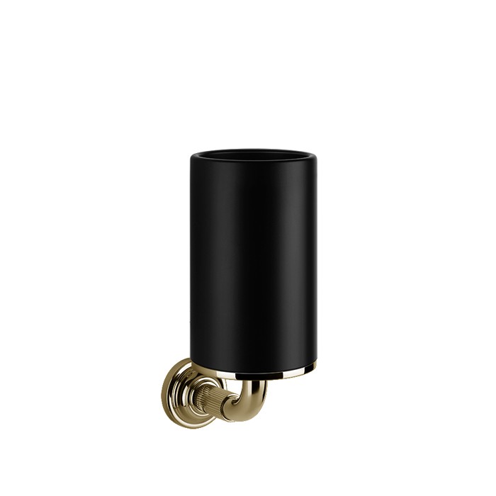 Gessi Стакан для зубных щеток подвесной, Venti20, 65408#710 цвет: черный, фурнитура brass pvd