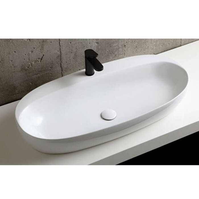 Azzurra Раковина 42x90 Elegance, ELLA090440CMBI/(ECI90M bi)*1 цвет: белый