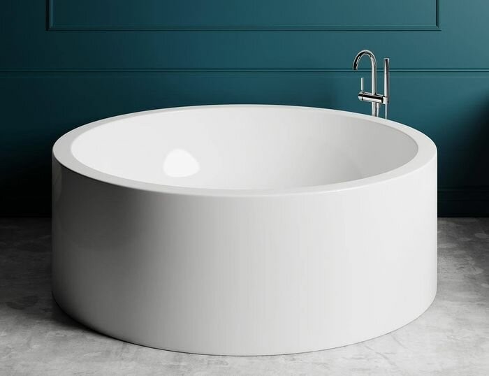 Salini ванна отдельностоящая 200x200, isola, 101111mrf цвет: матовый белый