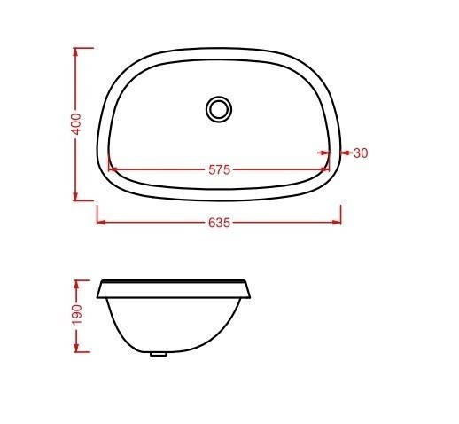 ArtCeram раковина (врезная), ptl004 01 00 plettro цвет: белый глянцевый
