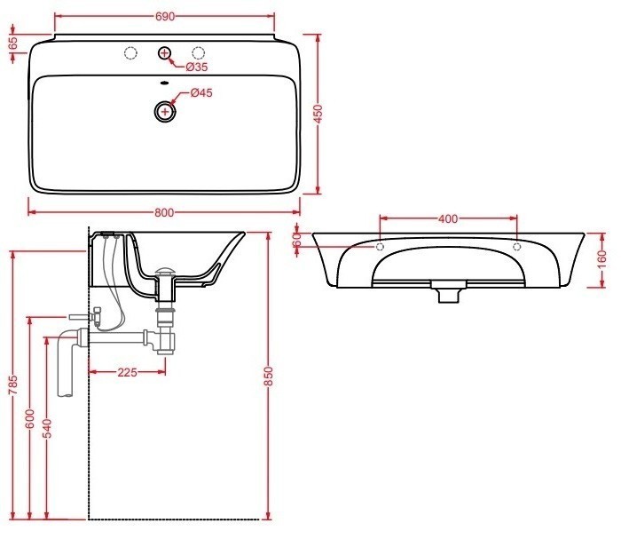 ArtCeram раковина для ванной комнаты, cwl003 01 00 cow цвет: белый глянцевый