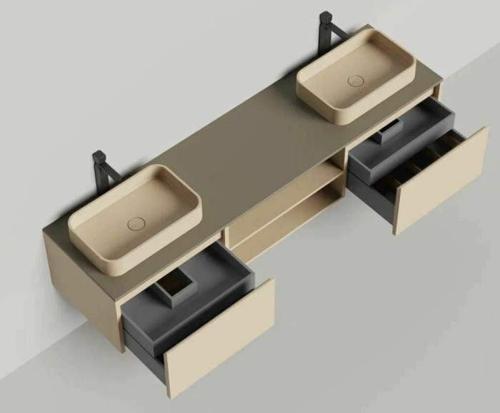 Salini подвесная тумба 2000, domino, 27d120d цвет: бежевый