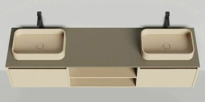 Salini подвесная тумба 2000, domino, 27d120d цвет: бежевый