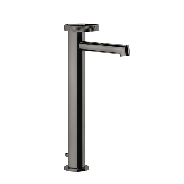 Gessi Смеситель для раковины, 1 отв., с донным клапаном, Anello, 63303#707 цвет: black metal brushed pvd