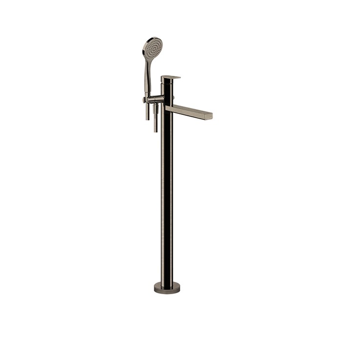 Gessi Смесителя для ванны, напольный, с душевой лейкой, Emporio Via manzoni, 24982#149 цвет: finox brushed nickel