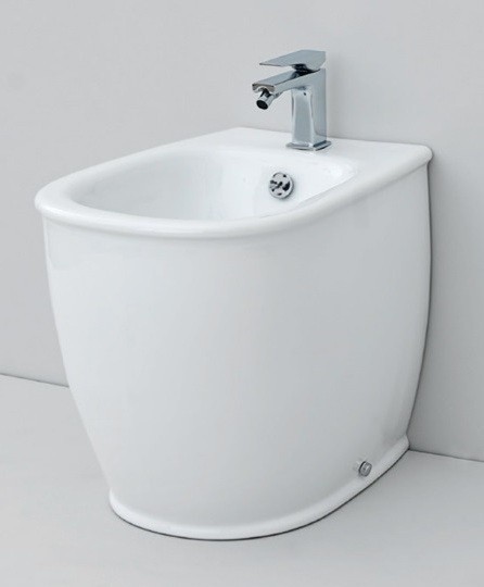 ArtCeram биде (напольное), azb002 01 00 azuley цвет: белый глянцевый