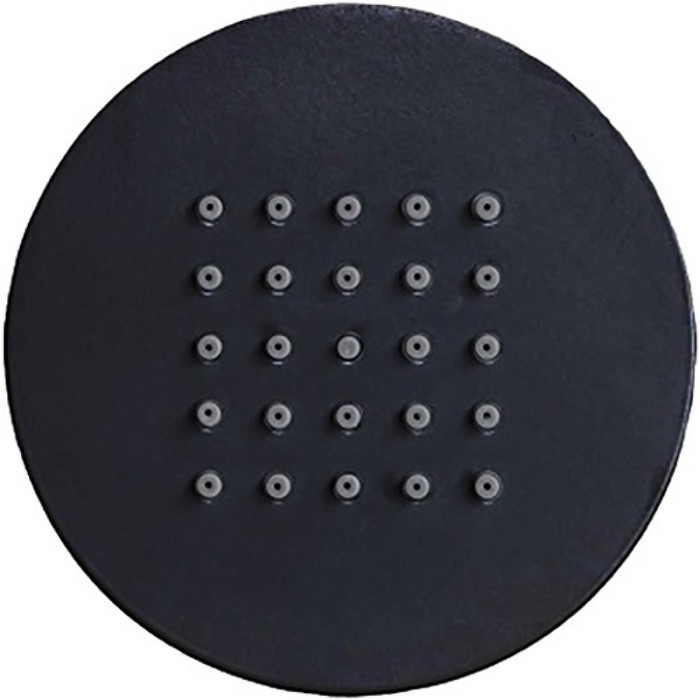 Gessi Боковая лейка душа из латуни d100 mm, Bossini Tondo Flat W, I00175.073 цвет: черный матовый