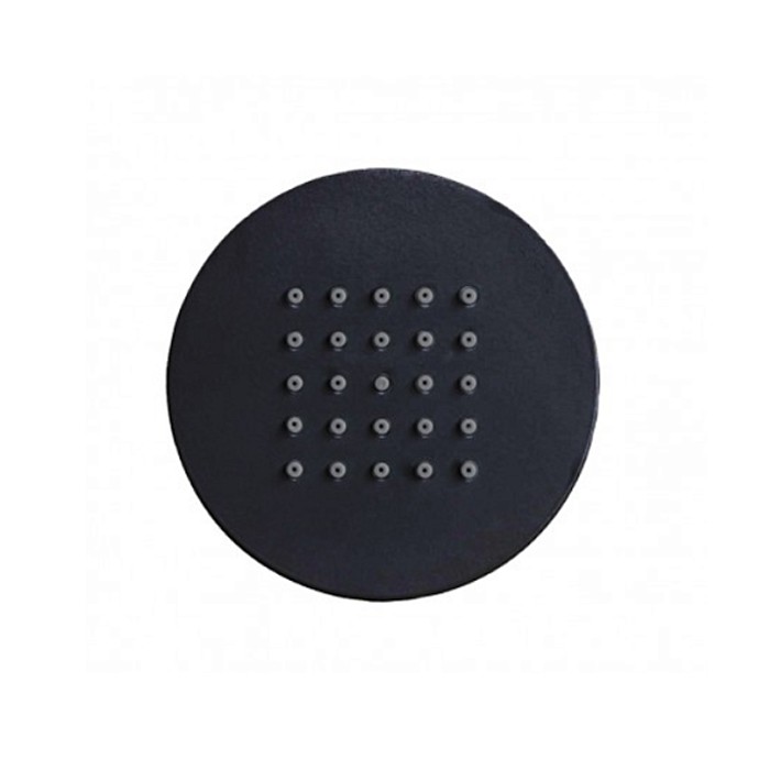 Gessi Боковая лейка душа из латуни d100 mm, Bossini Tondo Flat W, I00175.073 цвет: черный матовый
