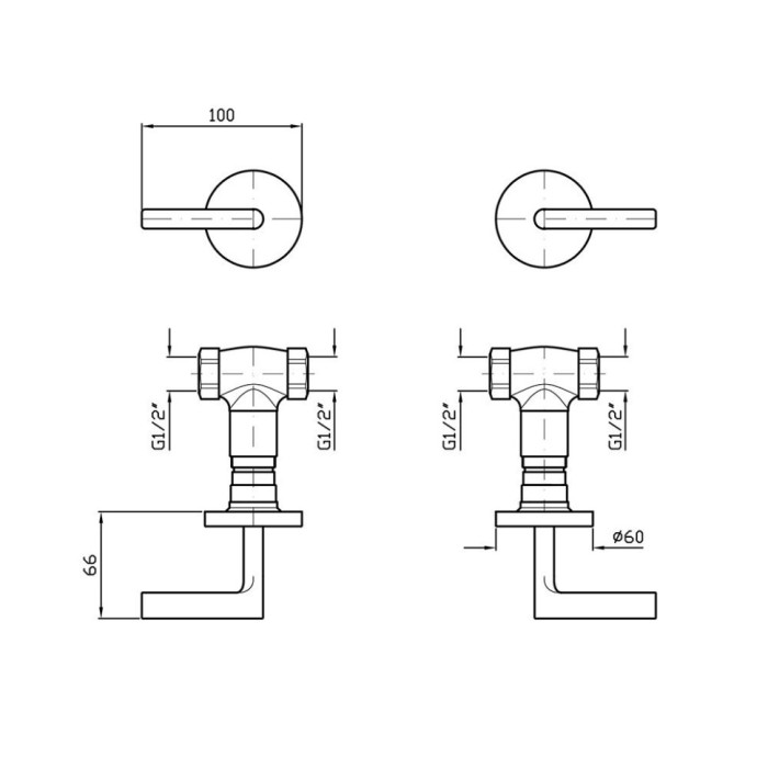 Zucchetti внутренняя часть для смесителя, хром арт. r99503
