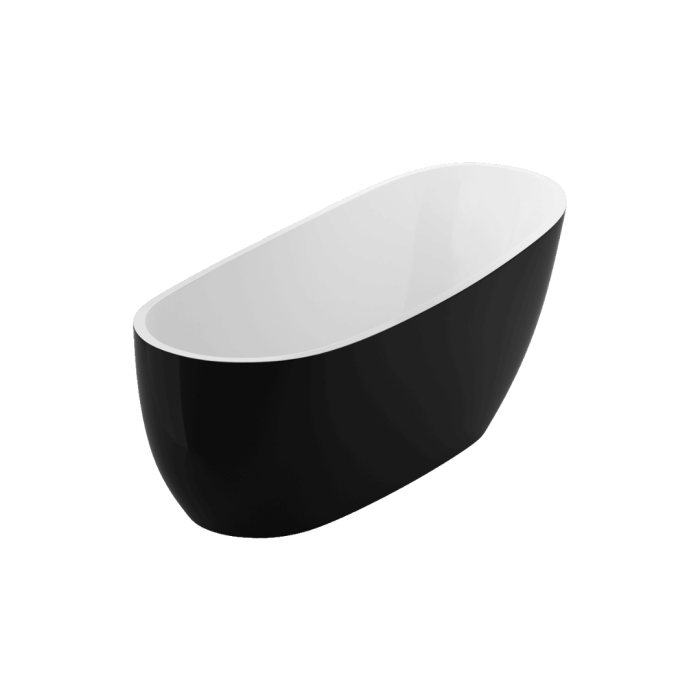 Отдельностоящая ванна 175x74, Excellent Comfort+, белая/черная арт. WAEX.CMP2.17WB