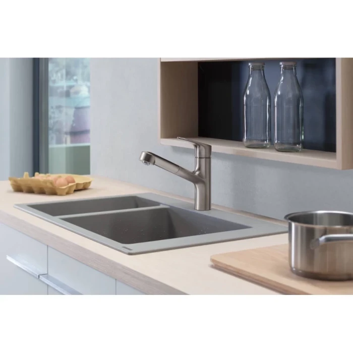 Hansgrohe смеситель для кухни, Focus M43, нержавеющая сталь арт. 71842800