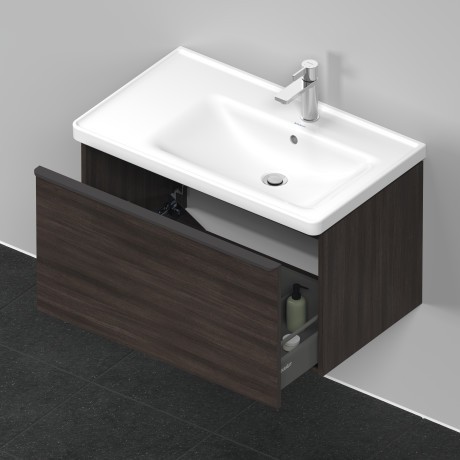 Duravit тумба подвесная под раковину 784 мм х 452 мм, d-neo, de425505353 цвет: каштан темный