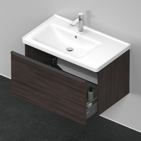 Duravit тумба подвесная под раковину 784 мм х 452 мм, d-neo, de425505353 цвет: каштан темный
