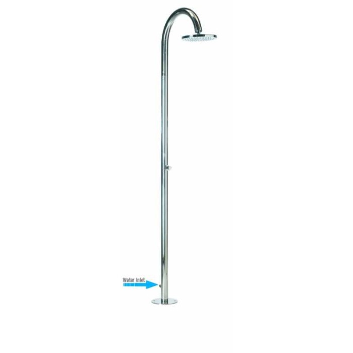 Bossini душевая колонна outdoor/indoor columns floor из нержавеющей стали, oki, хром арт. l00820.030