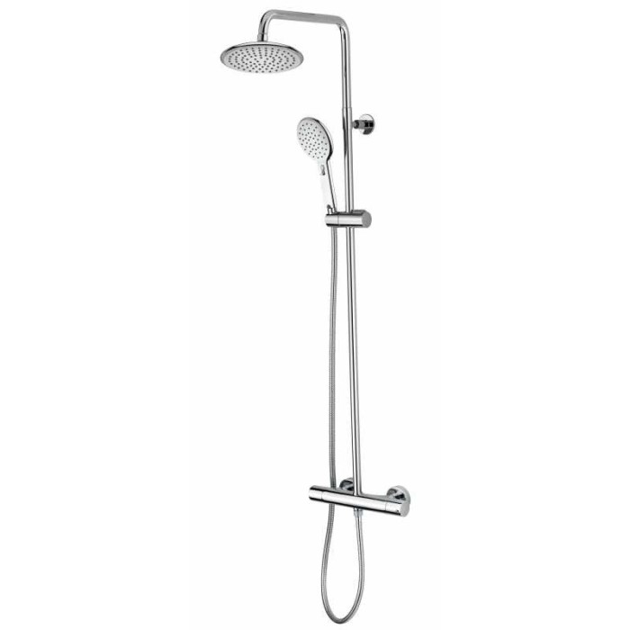 Bossini душевая стойка k-agua termostatico из лауни, agua, хром арт. l10011.030