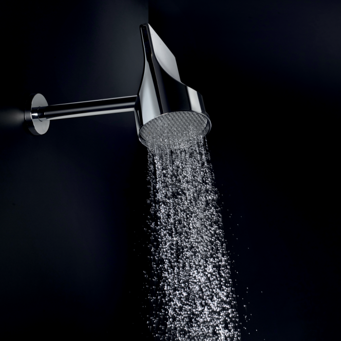 Bossini верхний душ d100 мм, c поворотным держателем, apice, хром арт. hh1000.030