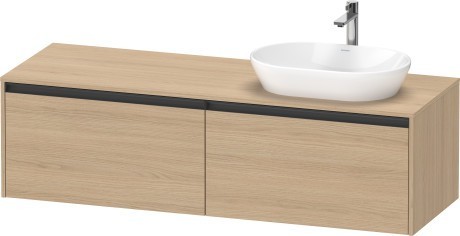 Duravit тумба подвесная под раковину справа 550 мм х 1600 мм х 459 мм, ketho.2, k24889r30300000 цвет: натуральный дуб
