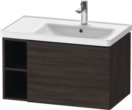 Duravit тумба подвесная под раковину 784 мм х 452 мм, d-neo, de425705353 цвет: каштан темный