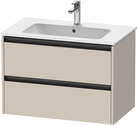 Duravit тумба подвесная под раковину 480 мм х 810 мм х 550 мм, ketho.2, k25263091910000 цвет: серо-коричневый матовый