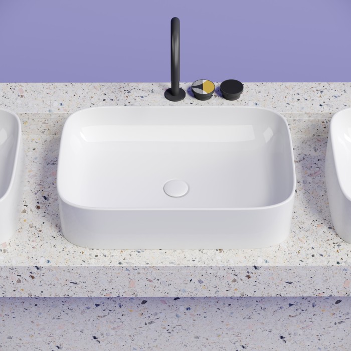Ceramicanova раковина накладная element, cn6053 цвет: белый