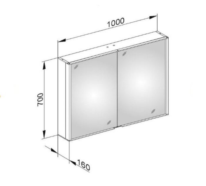 Keuco зеркальный шкаф с подсветкой настенный монтаж, royal match, серебристый арт. 12803 171301